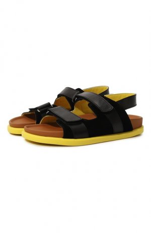 Кожаные сандалии Rondinella. Цвет: чёрный