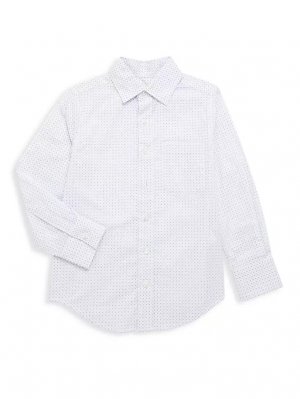Стандартная хлопковая рубашка с ромбовидным мотивом для маленьких мальчиков и , цвет high club Appaman