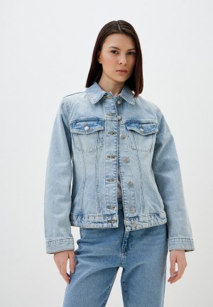 Куртка джинсовая Sisley. Цвет: голубой