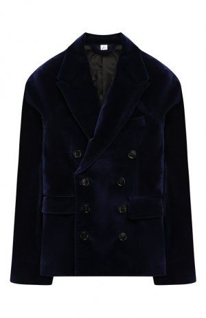 Бархатный пиджак Burberry. Цвет: синий