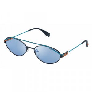 Солнцезащитные очки SFI019 01AQ, голубой Fila. Цвет: голубой