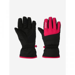 Перчатки , размер 15/18, черный Ziener. Цвет: черный/розовый-черный