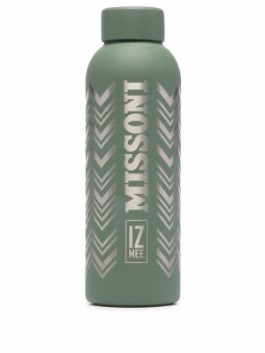 Бутылка для воды с логотипом Missoni. Цвет: зеленый