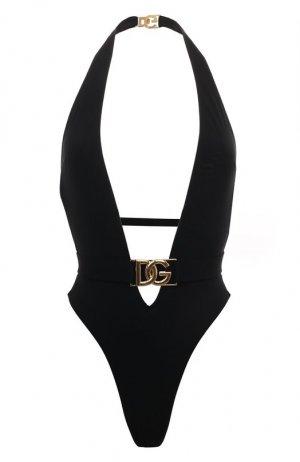 Слитный купальник Dolce & Gabbana. Цвет: чёрный