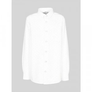 Школьная рубашка , размер 152-158, белый Tsarevich. Цвет: белый
