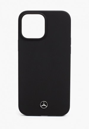 Чехол для iPhone Mercedes-Benz 13 Pro Max, Liquid silicone Hard Black. Цвет: черный