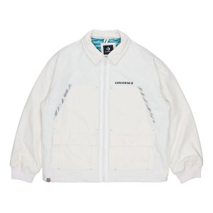 Куртка New Year Series Logo Printing Lapel Sports Jacket Creamy White, белый Converse