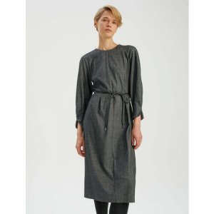 Платье-футляр, повседневное, полуприлегающее, размер 42, серый BGN. Цвет: серый