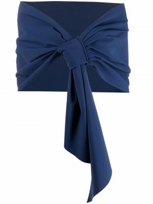Front-tie shoulder scarf Le Petite Robe Di Chiara Boni. Цвет: синий