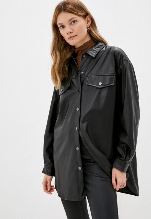 Куртка кожаная Delia. Цвет: черный