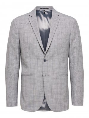 Пиджак стандартного кроя Liam, дымчато-серый SELECTED HOMME