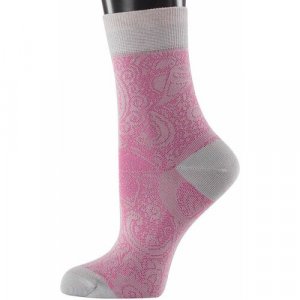 Женские носки , размер 25(39-41), серый, розовый Collonil. Цвет: розовый/серый/розовый-серый