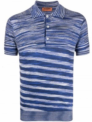 Striped polo shirt Missoni. Цвет: синий