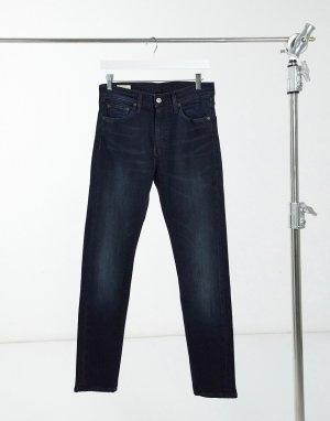 Темно-синие выбеленные джинсы скинни с классической талией Levis 510-Голубой Levi's