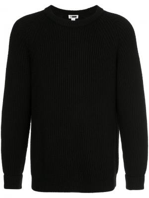 Приталенный свитер с длинными рукавами H Beauty&Youth. Цвет: черный