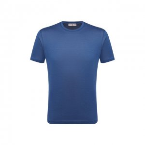 Хлопковая футболка Luciano Barbera. Цвет: синий