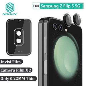 Для Samsung Galaxy Z Flip 5 Защитная пленка объектива камеры Водонепроницаемое полное покрытие закаленное стекло Flip5 NILLKIN