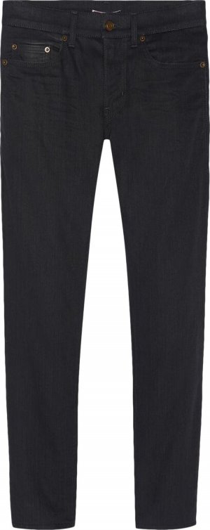 Джинсы Cropped Skinny Fit Jeans 'Used Black', черный Saint Laurent