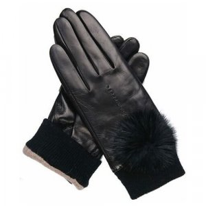 Перчатки , размер 6, черный Francesco Marconi. Цвет: черный