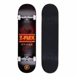 Скейтборд в сборе Z-flex Dragon. Цвет: черный