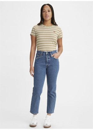 Женские длинные джинсовые брюки стандартного кроя Levis