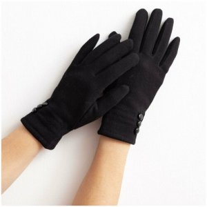 Перчатки , размер 18, черный Minaku. Цвет: черный