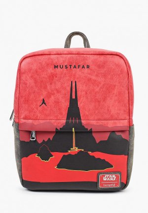 Рюкзак Loungefly Star Wars Lands Mustafar Square Mini Backpack STBK0240. Цвет: красный