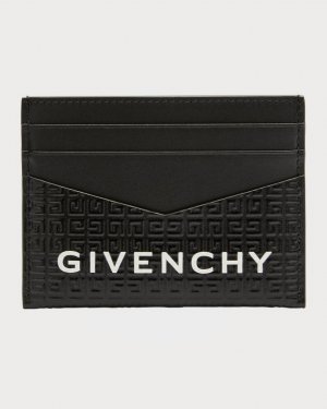 Мужская кожаная визитница с тиснением логотипа 4G Givenchy