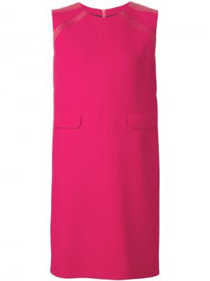 Платье шифт без рукавов Gio Guerreri Gio'. Цвет: розовый и фиолетовый
