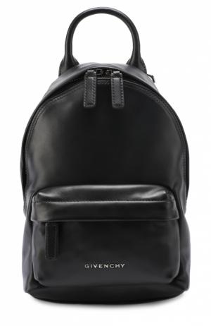 Кожаный рюкзак с логотипом бренда Givenchy. Цвет: черный