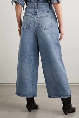 KHAITE широкие джинсы Rapton с высокой посадкой, синий