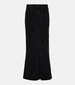 Джинсовая юбка-макси со средней посадкой BALENCIAGA, черный Balenciaga