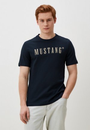 Футболка Mustang Style Austin. Цвет: синий