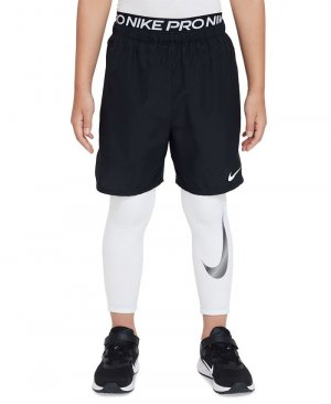 Теплые колготки с логотипом Big Boys Pro Dri-FIT , белый Nike