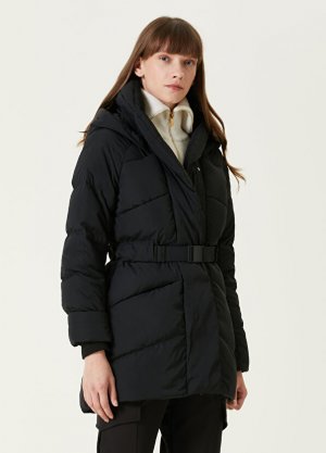 Серое пуховое пальто с капюшоном marlow Canada Goose. Цвет: серый