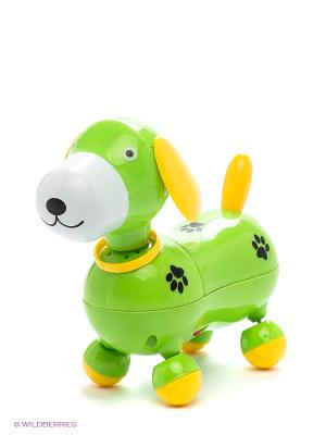 Электронная развивающая игрушка Веселый щенок MOMMY LOVE. Цвет: салатовый