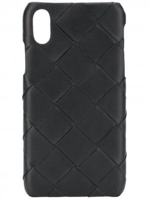 Чехол для iPhone XS с плетением Intrecciato Bottega Veneta. Цвет: черный