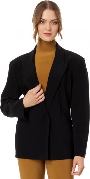 Однобортный пиджак удобного кроя , черный Norma Kamali