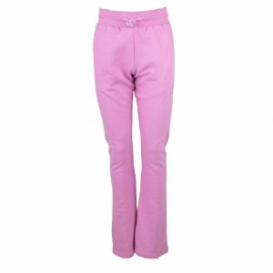 Женские штаны для бега с розовыми стразами и логотипом открытой кромкой ADIDAS