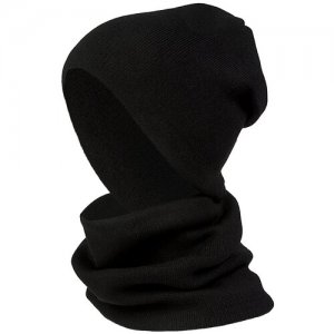 Комплект шапка и снуд утеплённый Польза Place. Цвет: черный