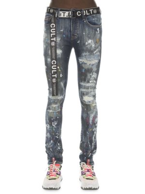 Потертые джинсы суперскинни , цвет Chaos Cult Of Individuality