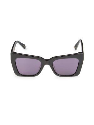 Солнцезащитные очки Immortal B 51MM с бабочкой , черный Karen Walker
