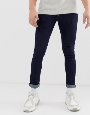 Темные джинсы скинни -Голубой New Look