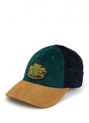 Темно-синяя зеленая мужская шляпа с логотипом Polo Ralph Lauren