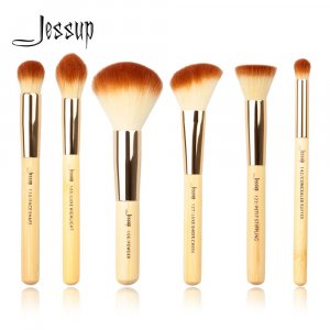 Набор профессиональных кистей для макияжа, 6 шт (Bamboo) Jessup