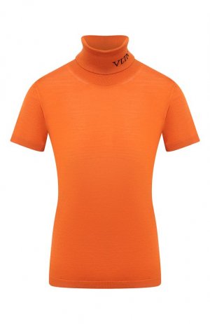 Шерстяной пуловер Valentino. Цвет: оранжевый