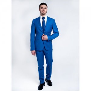 Мужской костюм Lexmer ярко-синий 48-182 Valenti. Цвет: синий