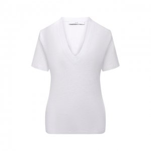 Льняная футболка Iro. Цвет: белый