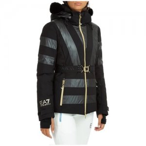 Куртка, размер L (44 IT), черный EMPORIO ARMANI. Цвет: черный