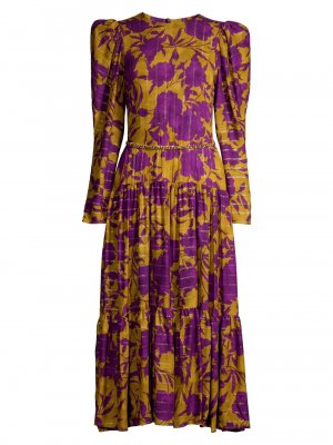 Платье миди из вуали с поясом Taylor , разноцветный Delfi